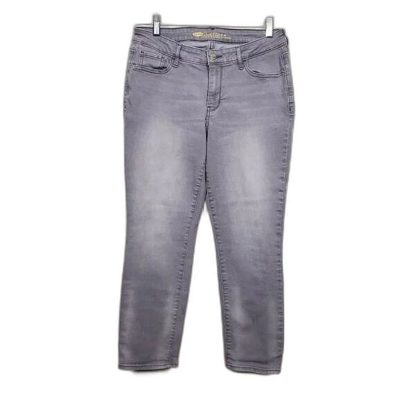 Old Navy The Rock Star Mid Rise Skinny Jeans Gray Denim Women Size 10 Stretch - Picture 1 of 8